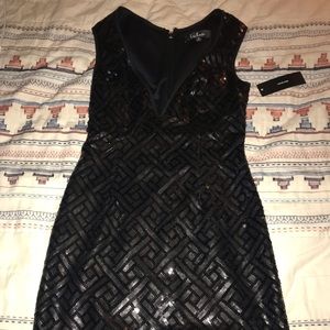 Sequin homecoming dress.